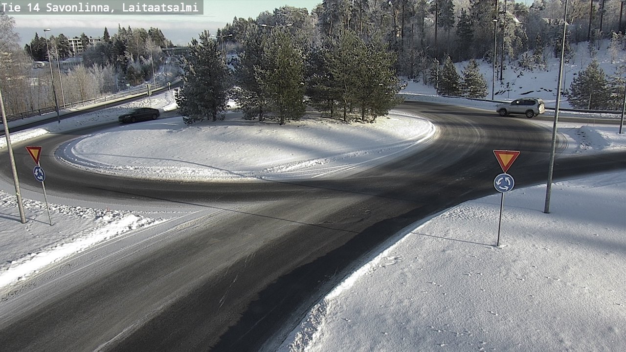 Weather Camera Image Road 14 Savonlinna, Laitaatsalmi, Savonlinna, Etelä-Savo