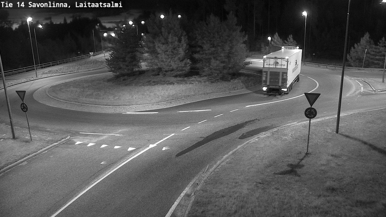 Weather Camera Image Väg 14 Nyslott, Laitaatsalmi, Savonlinna, Etelä-Savo