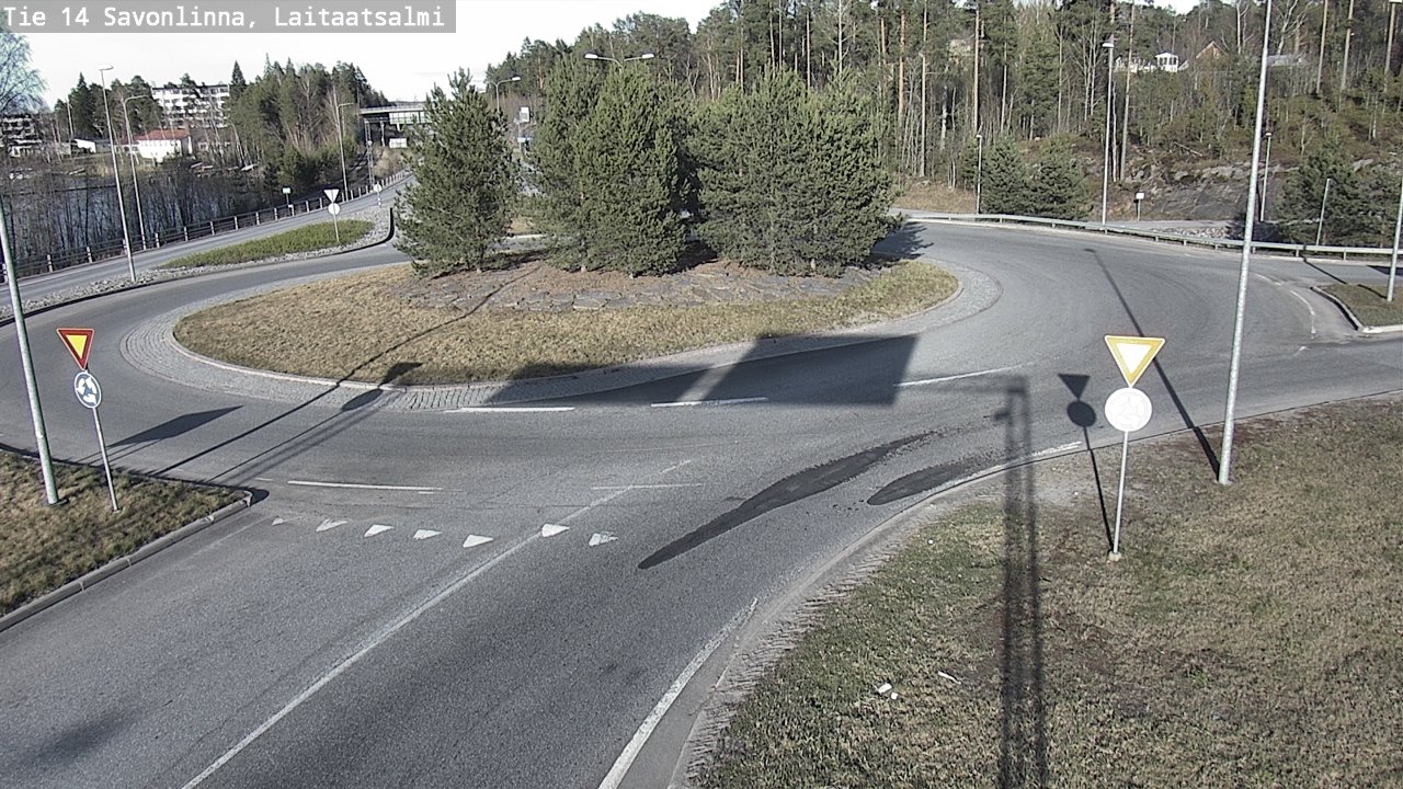 Weather Camera Image Väg 14 Nyslott, Laitaatsalmi, Savonlinna, Etelä-Savo