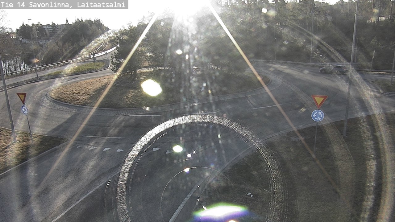 Weather Camera Image Väg 14 Nyslott, Laitaatsalmi, Savonlinna, Etelä-Savo