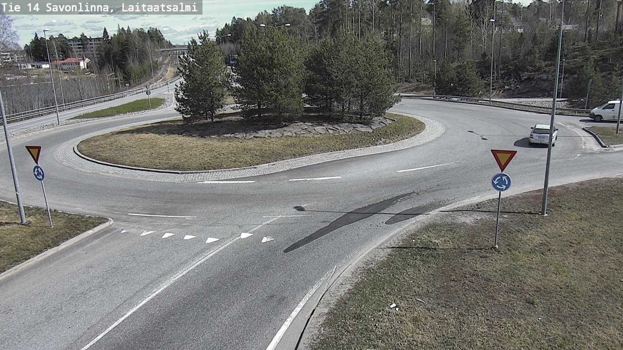 Weather Camera Image Väg 14 Nyslott, Laitaatsalmi, Savonlinna, Etelä-Savo
