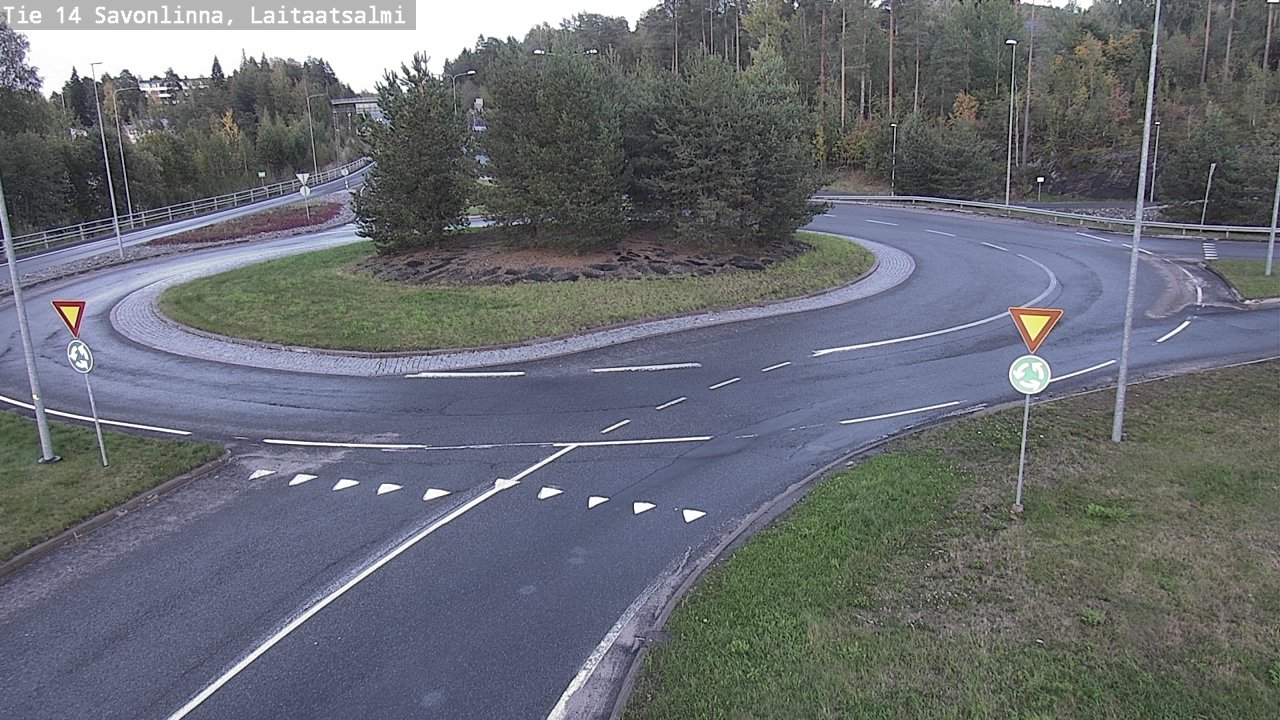 Weather Camera Image Road 14 Savonlinna, Laitaatsalmi, Savonlinna, Etelä-Savo