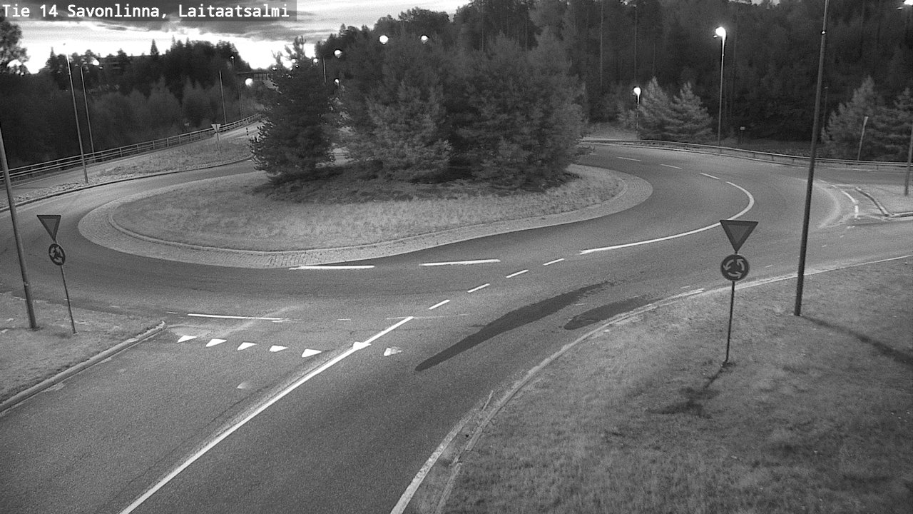 Weather Camera Image Väg 14 Nyslott, Laitaatsalmi, Savonlinna, Etelä-Savo