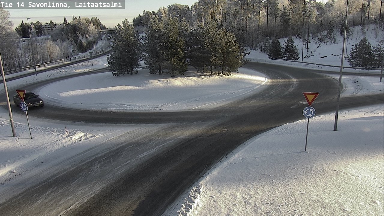 Weather Camera Image Road 14 Savonlinna, Laitaatsalmi, Savonlinna, Etelä-Savo