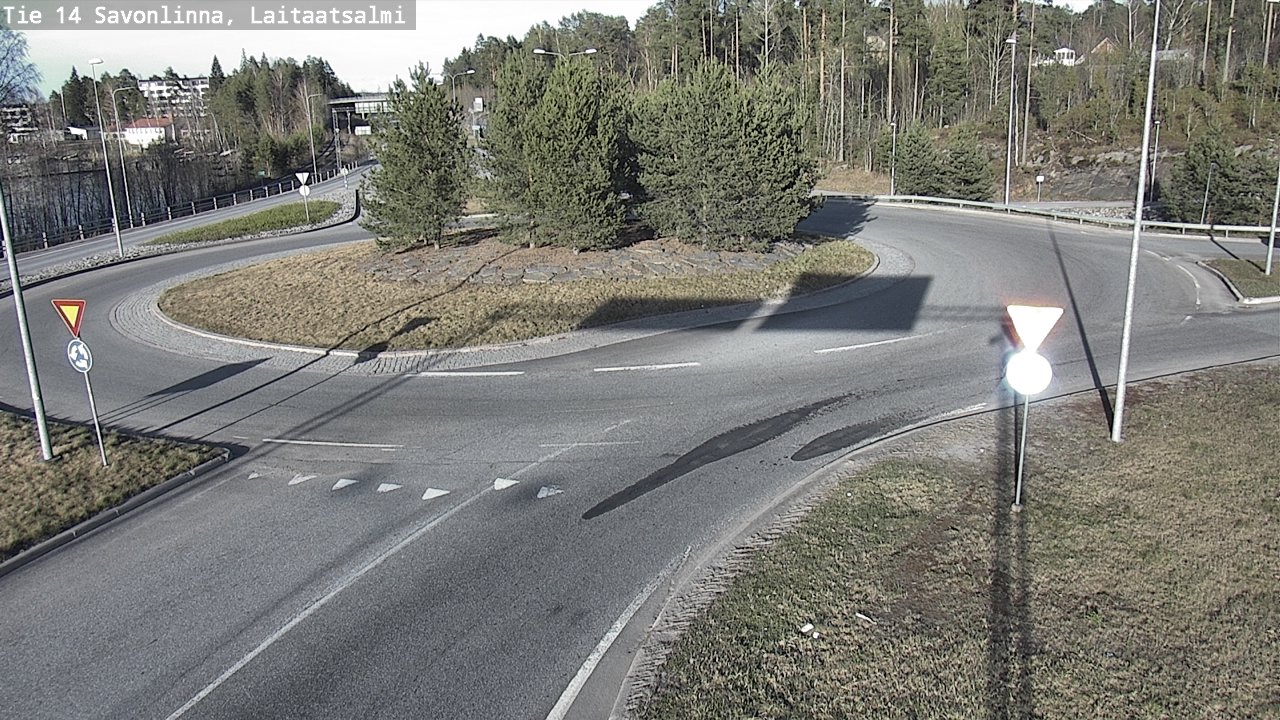 Weather Camera Image Väg 14 Nyslott, Laitaatsalmi, Savonlinna, Etelä-Savo