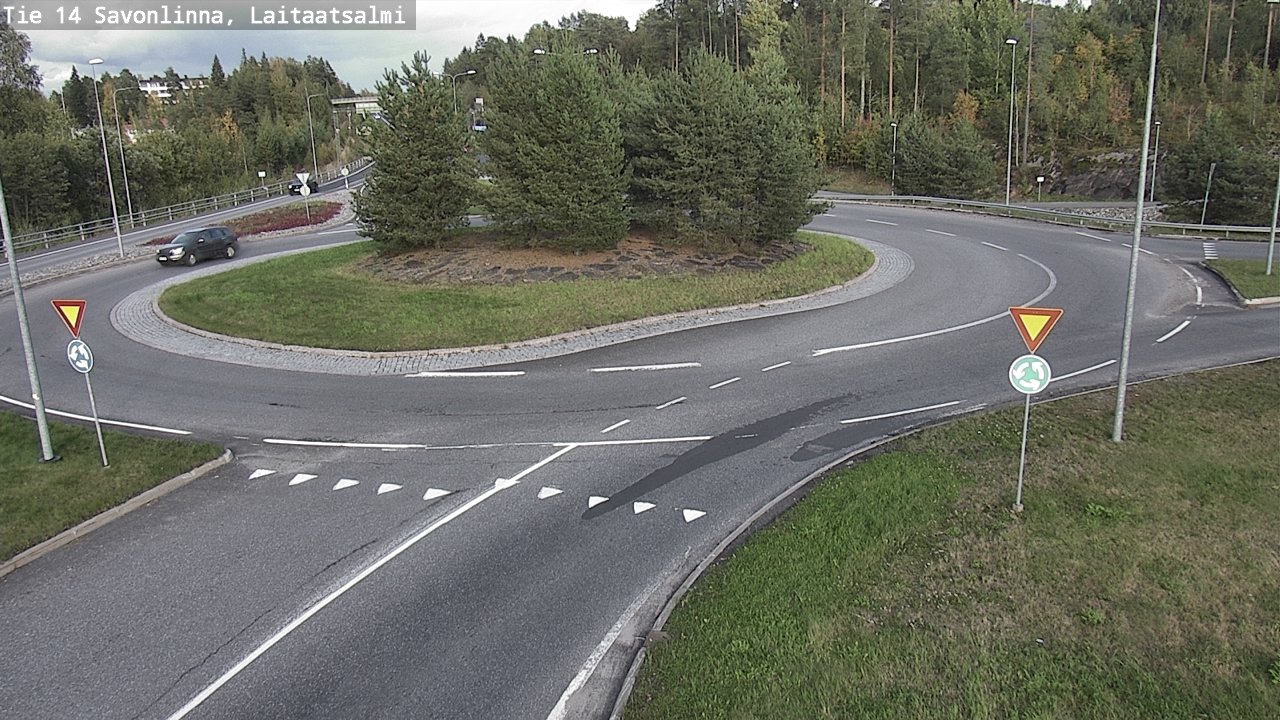 Weather Camera Image Road 14 Savonlinna, Laitaatsalmi, Savonlinna, Etelä-Savo
