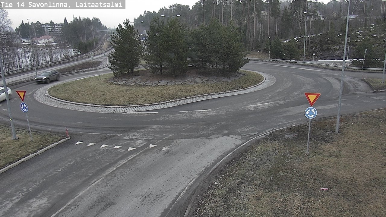 Weather Camera Image Väg 14 Nyslott, Laitaatsalmi, Savonlinna, Etelä-Savo