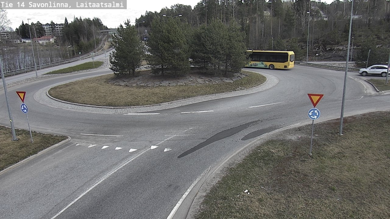 Weather Camera Image Väg 14 Nyslott, Laitaatsalmi, Savonlinna, Etelä-Savo