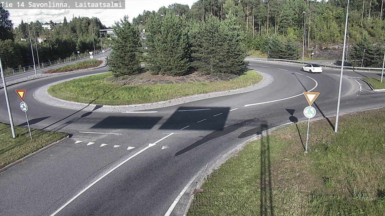 Weather Camera Image Väg 14 Nyslott, Laitaatsalmi, Savonlinna, Etelä-Savo