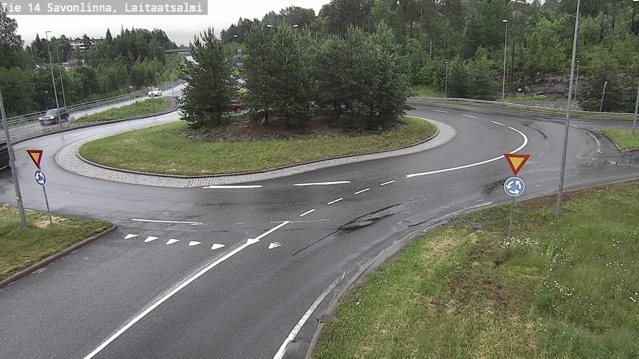 Weather Camera Image Road 14 Savonlinna, Laitaatsalmi, Savonlinna, Etelä-Savo