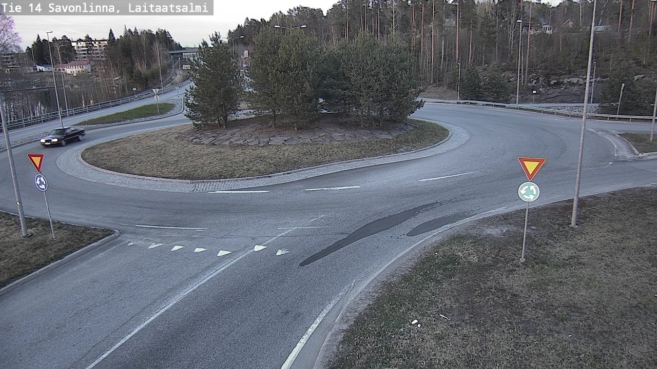 Weather Camera Image Väg 14 Nyslott, Laitaatsalmi, Savonlinna, Etelä-Savo