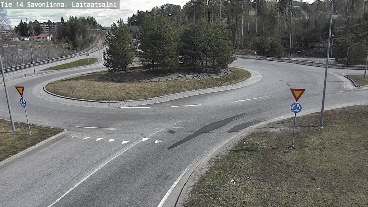 Weather Camera Image Väg 14 Nyslott, Laitaatsalmi, Savonlinna, Etelä-Savo