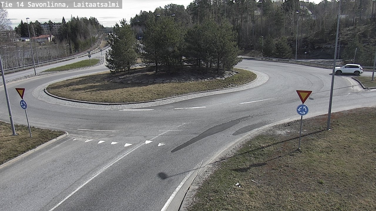 Weather Camera Image Väg 14 Nyslott, Laitaatsalmi, Savonlinna, Etelä-Savo