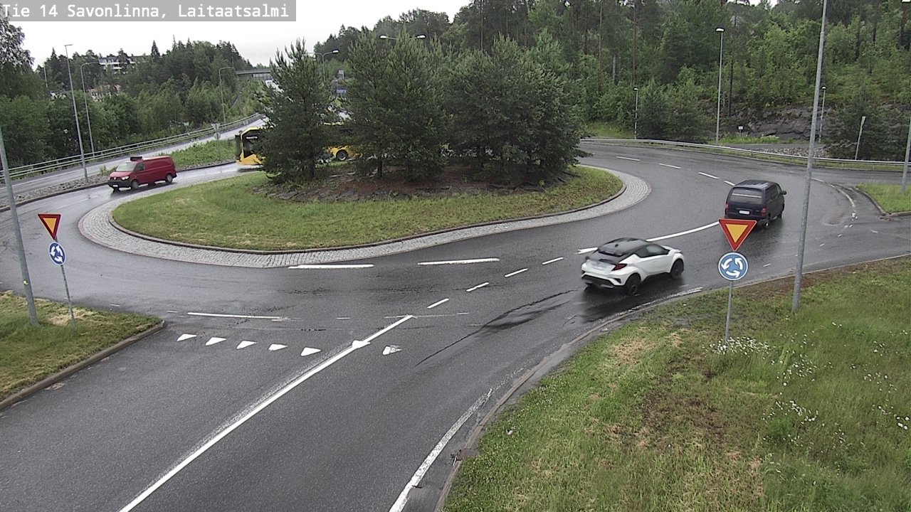 Weather Camera Image Road 14 Savonlinna, Laitaatsalmi, Savonlinna, Etelä-Savo
