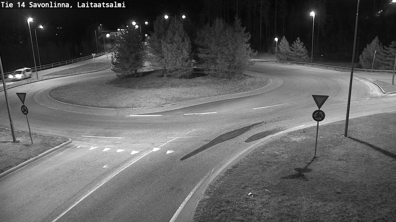 Weather Camera Image Väg 14 Nyslott, Laitaatsalmi, Savonlinna, Etelä-Savo