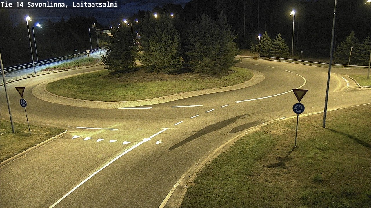 Weather Camera Image Väg 14 Nyslott, Laitaatsalmi, Savonlinna, Etelä-Savo