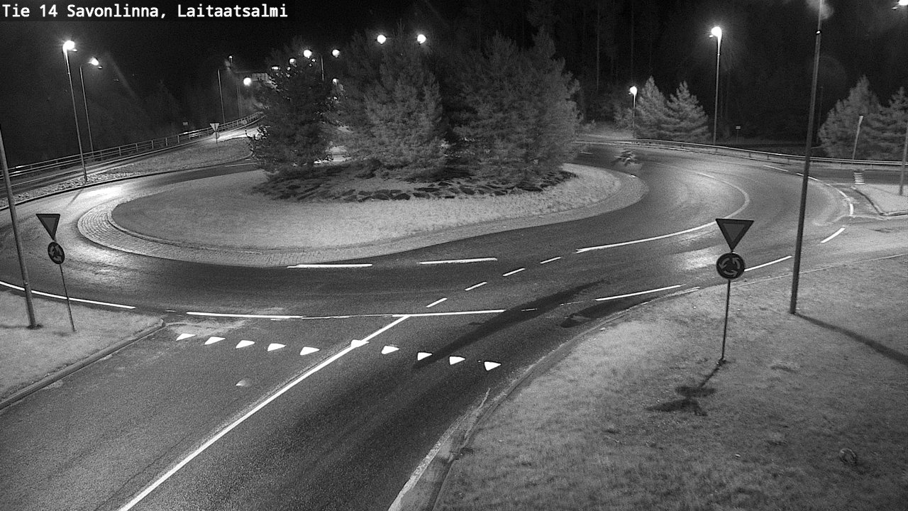 Weather Camera Image Road 14 Savonlinna, Laitaatsalmi, Savonlinna, Etelä-Savo