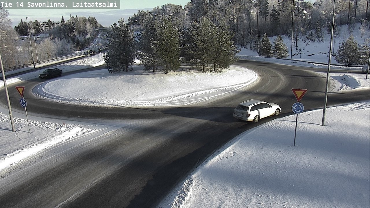 Weather Camera Image Road 14 Savonlinna, Laitaatsalmi, Savonlinna, Etelä-Savo
