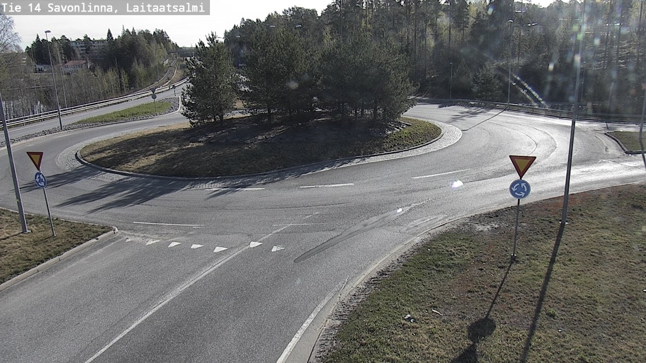 Weather Camera Image Road 14 Savonlinna, Laitaatsalmi, Savonlinna, Etelä-Savo