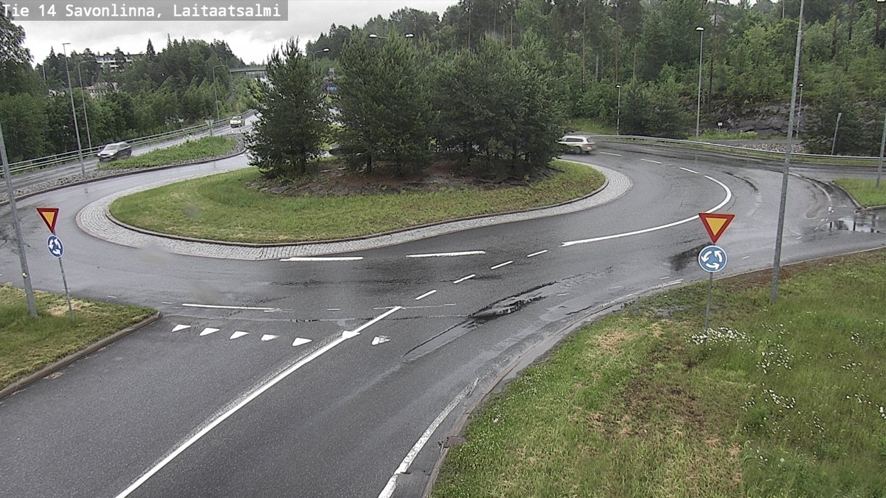 Weather Camera Image Väg 14 Nyslott, Laitaatsalmi, Savonlinna, Etelä-Savo