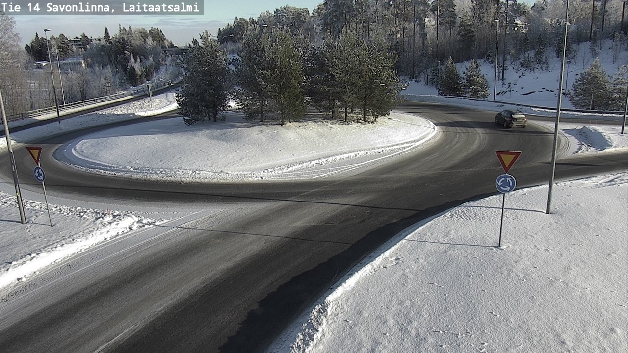 Weather Camera Image Road 14 Savonlinna, Laitaatsalmi, Savonlinna, Etelä-Savo
