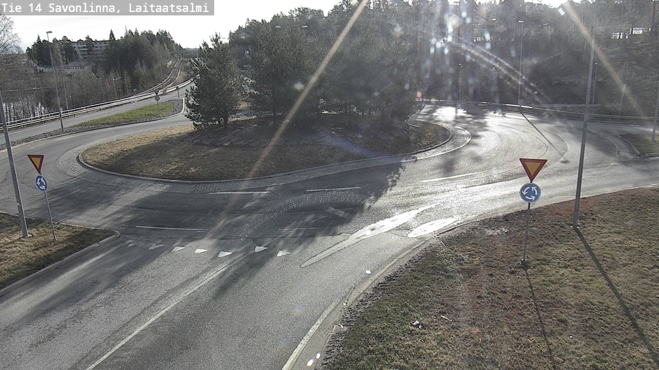 Weather Camera Image Väg 14 Nyslott, Laitaatsalmi, Savonlinna, Etelä-Savo