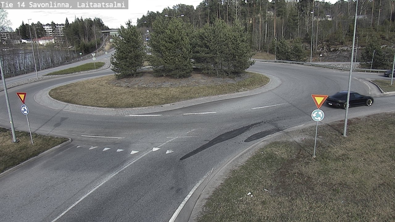 Weather Camera Image Väg 14 Nyslott, Laitaatsalmi, Savonlinna, Etelä-Savo