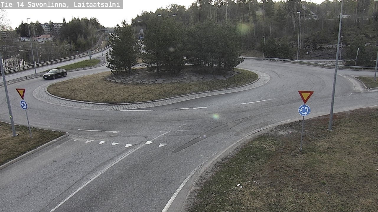 Weather Camera Image Road 14 Savonlinna, Laitaatsalmi, Savonlinna, Etelä-Savo
