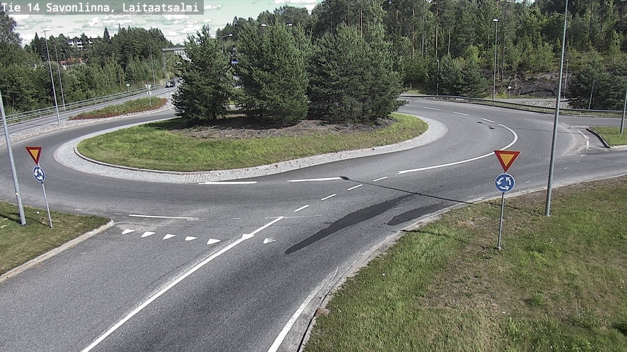 Weather Camera Image Väg 14 Nyslott, Laitaatsalmi, Savonlinna, Etelä-Savo