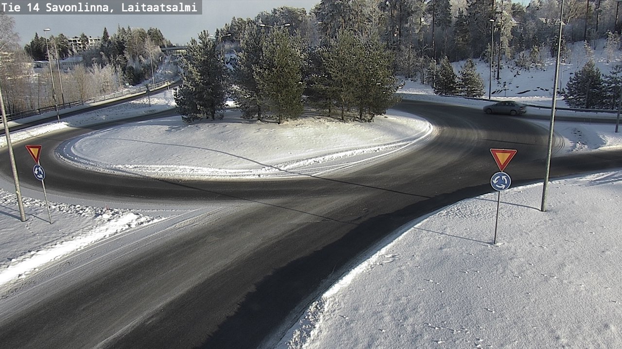 Weather Camera Image Väg 14 Nyslott, Laitaatsalmi, Savonlinna, Etelä-Savo
