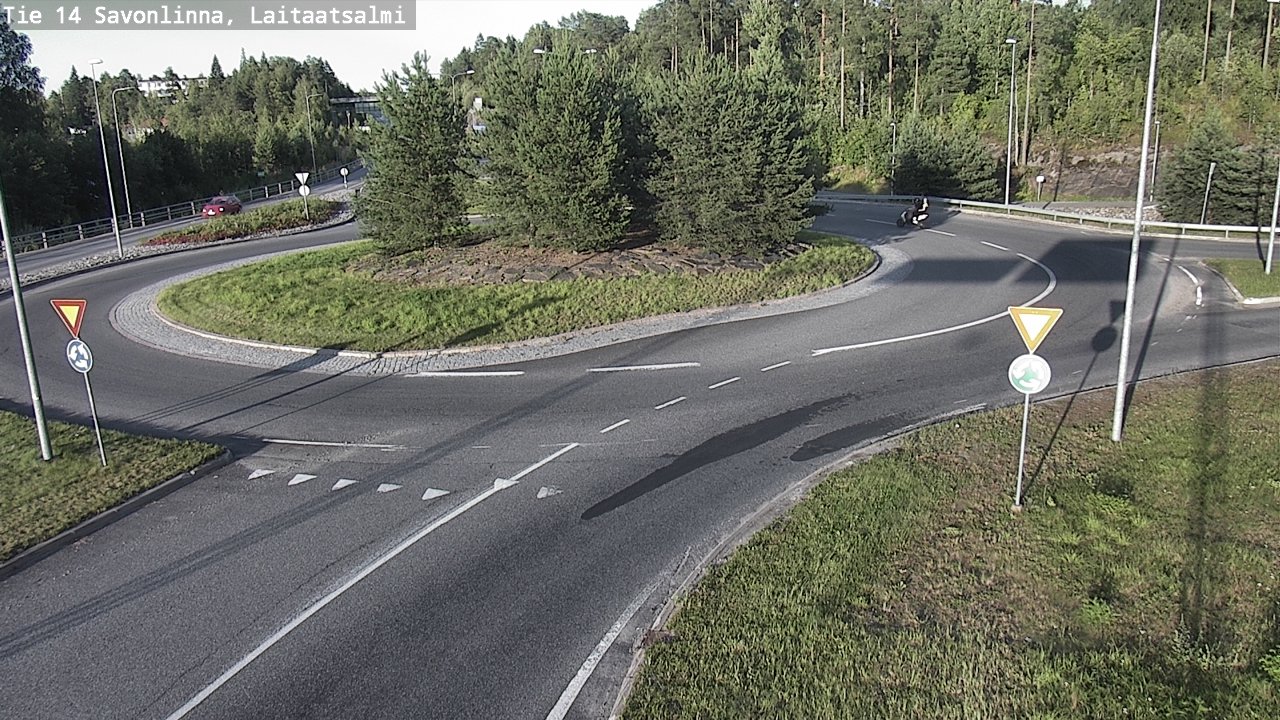 Weather Camera Image Väg 14 Nyslott, Laitaatsalmi, Savonlinna, Etelä-Savo