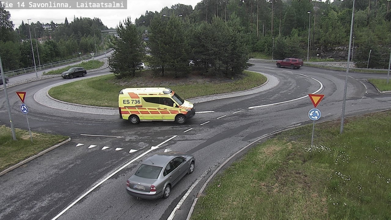 Weather Camera Image Road 14 Savonlinna, Laitaatsalmi, Savonlinna, Etelä-Savo