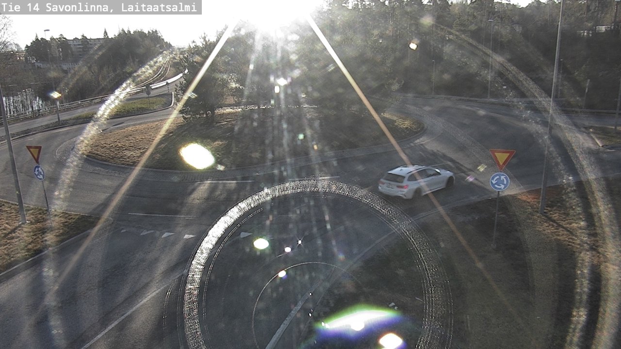 Weather Camera Image Väg 14 Nyslott, Laitaatsalmi, Savonlinna, Etelä-Savo