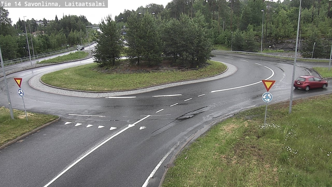 Weather Camera Image Road 14 Savonlinna, Laitaatsalmi, Savonlinna, Etelä-Savo