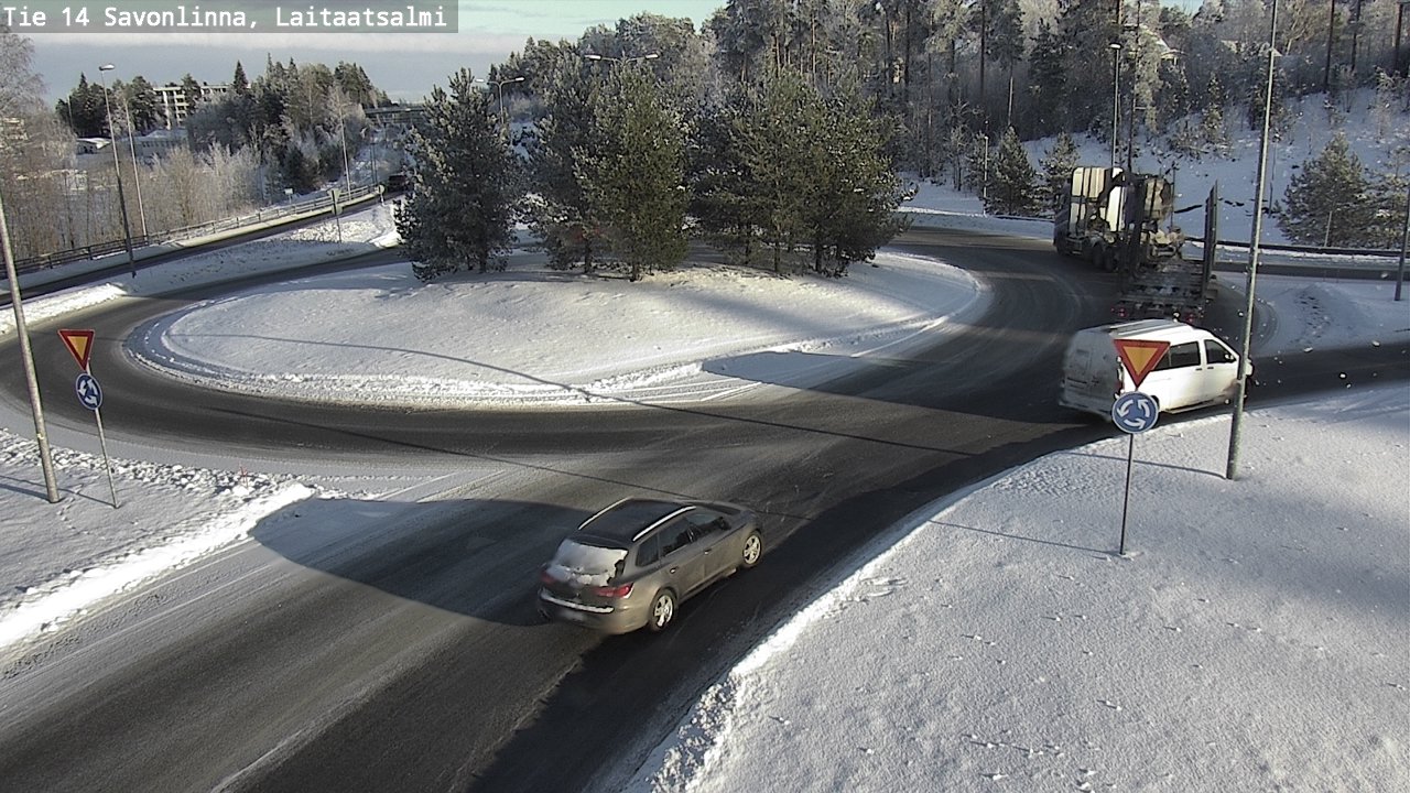 Weather Camera Image Road 14 Savonlinna, Laitaatsalmi, Savonlinna, Etelä-Savo