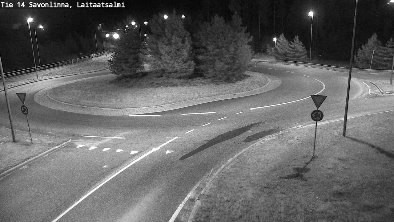 Weather Camera Image Väg 14 Nyslott, Laitaatsalmi, Savonlinna, Etelä-Savo