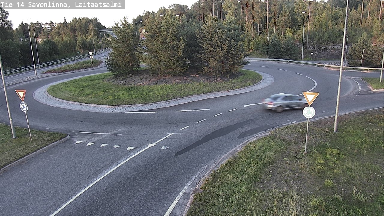 Weather Camera Image Väg 14 Nyslott, Laitaatsalmi, Savonlinna, Etelä-Savo