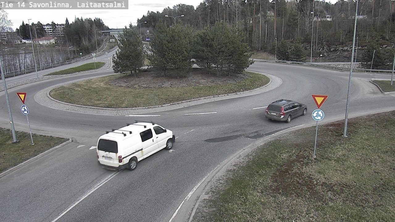 Weather Camera Image Road 14 Savonlinna, Laitaatsalmi, Savonlinna, Etelä-Savo