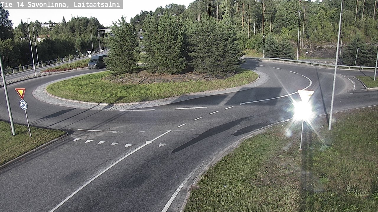 Weather Camera Image Väg 14 Nyslott, Laitaatsalmi, Savonlinna, Etelä-Savo