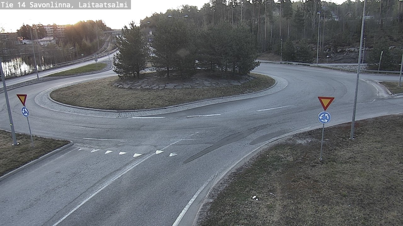 Weather Camera Image Väg 14 Nyslott, Laitaatsalmi, Savonlinna, Etelä-Savo