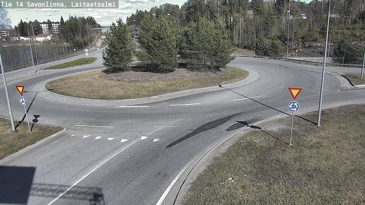 Weather Camera Image Väg 14 Nyslott, Laitaatsalmi, Savonlinna, Etelä-Savo