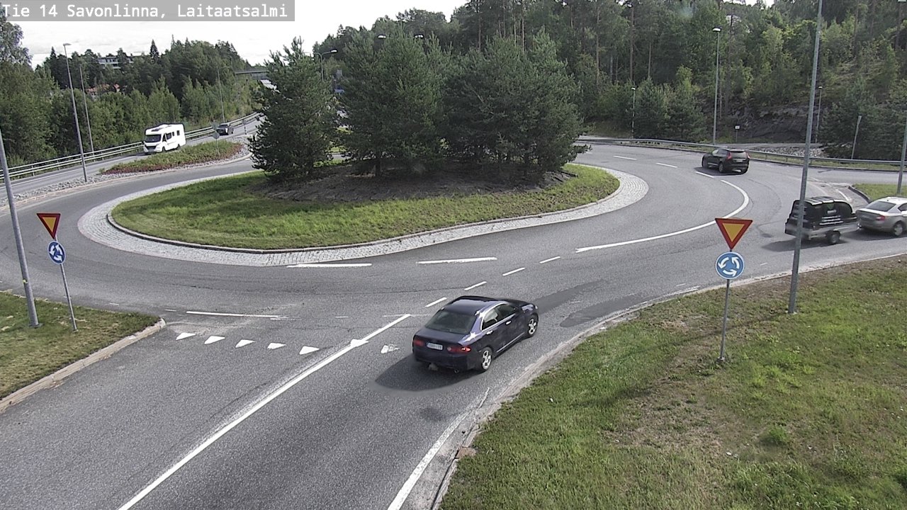 Weather Camera Image Väg 14 Nyslott, Laitaatsalmi, Savonlinna, Etelä-Savo