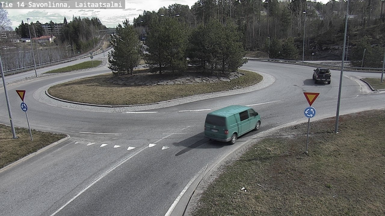 Weather Camera Image Väg 14 Nyslott, Laitaatsalmi, Savonlinna, Etelä-Savo