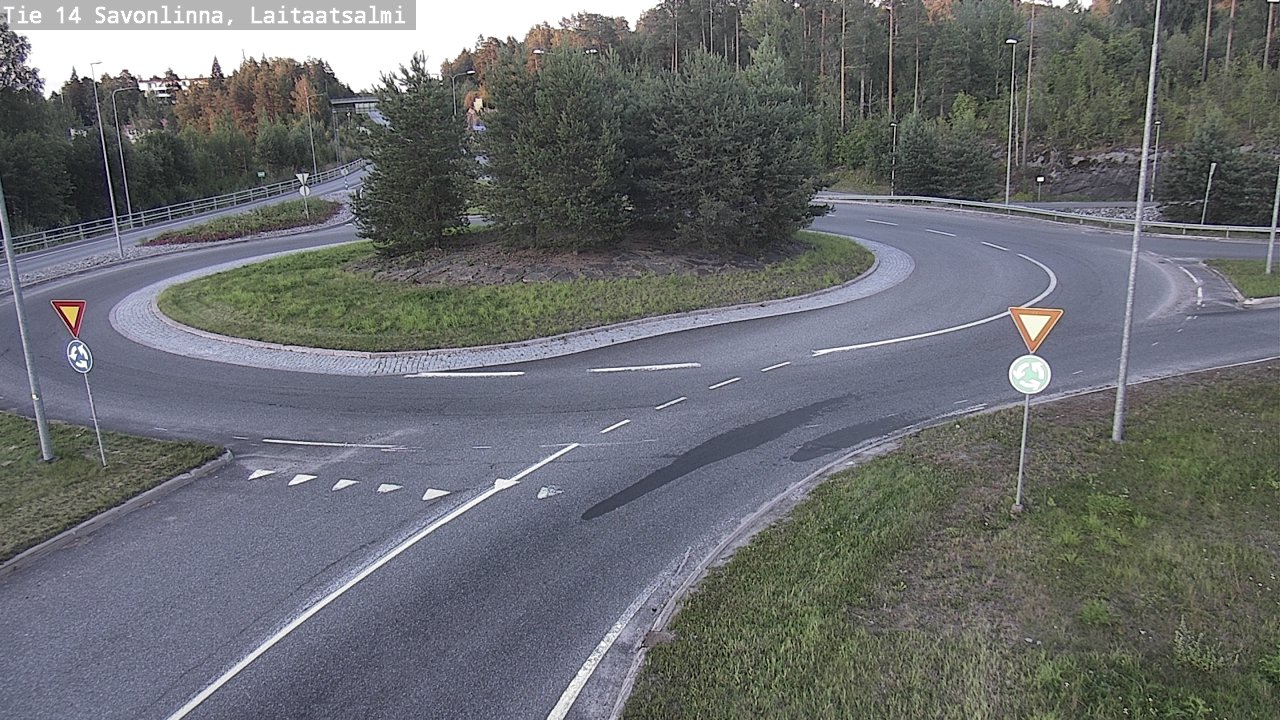Weather Camera Image Väg 14 Nyslott, Laitaatsalmi, Savonlinna, Etelä-Savo