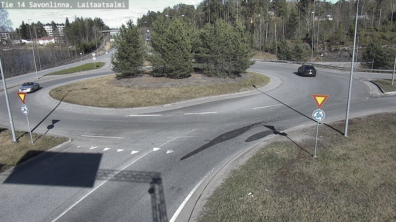 Weather Camera Image Väg 14 Nyslott, Laitaatsalmi, Savonlinna, Etelä-Savo