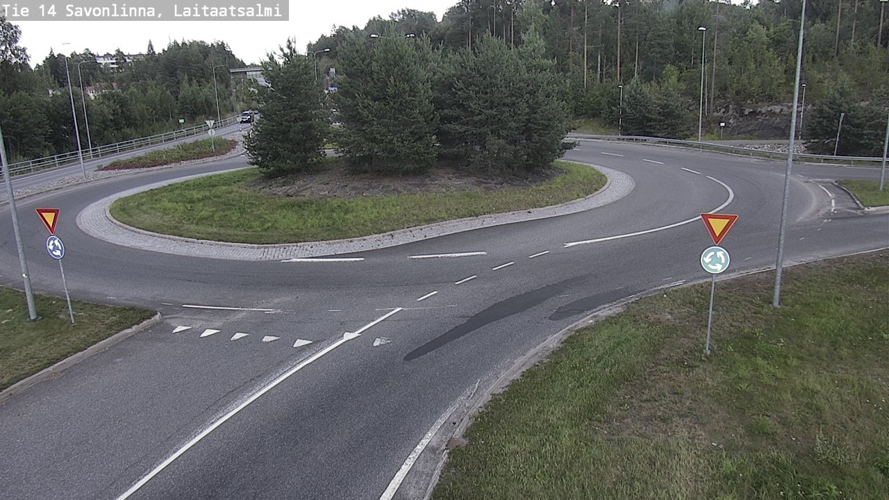 Weather Camera Image Väg 14 Nyslott, Laitaatsalmi, Savonlinna, Etelä-Savo
