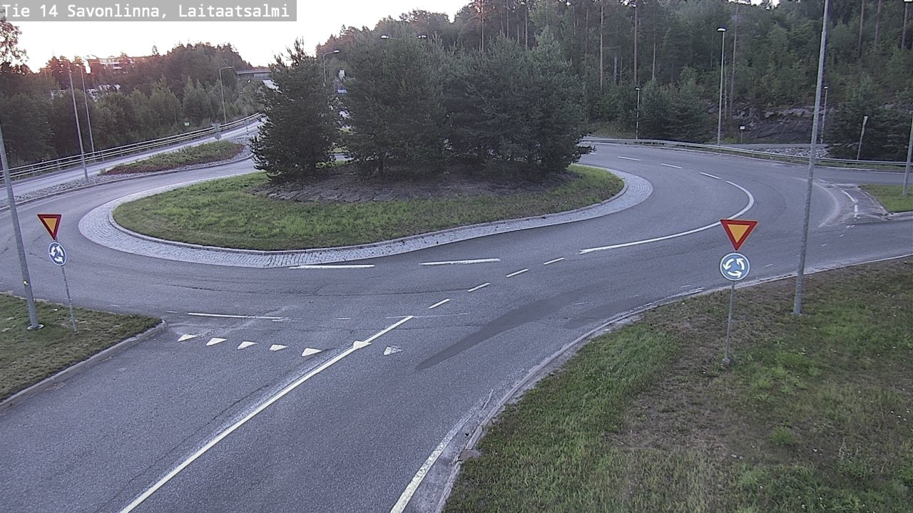 Weather Camera Image Väg 14 Nyslott, Laitaatsalmi, Savonlinna, Etelä-Savo