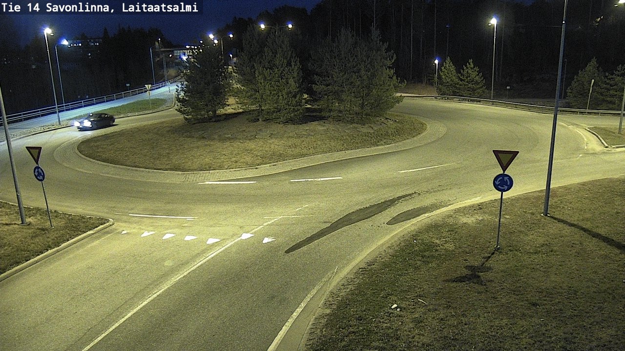 Weather Camera Image Väg 14 Nyslott, Laitaatsalmi, Savonlinna, Etelä-Savo