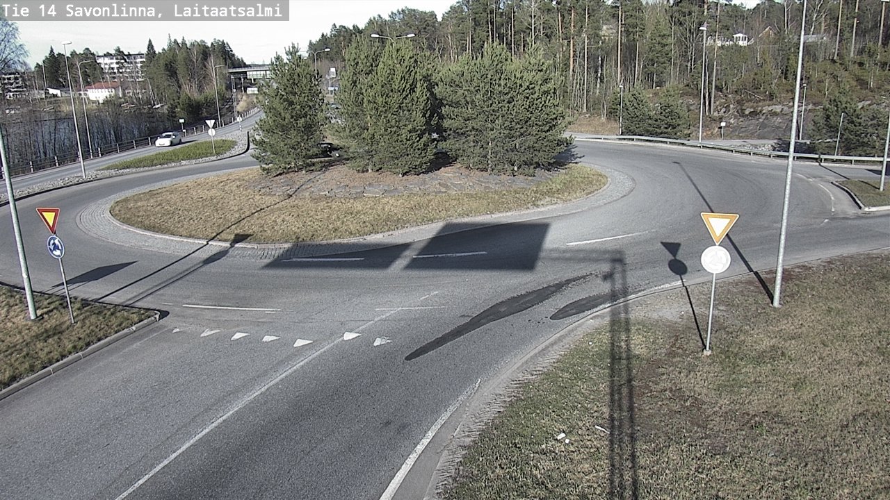 Weather Camera Image Väg 14 Nyslott, Laitaatsalmi, Savonlinna, Etelä-Savo