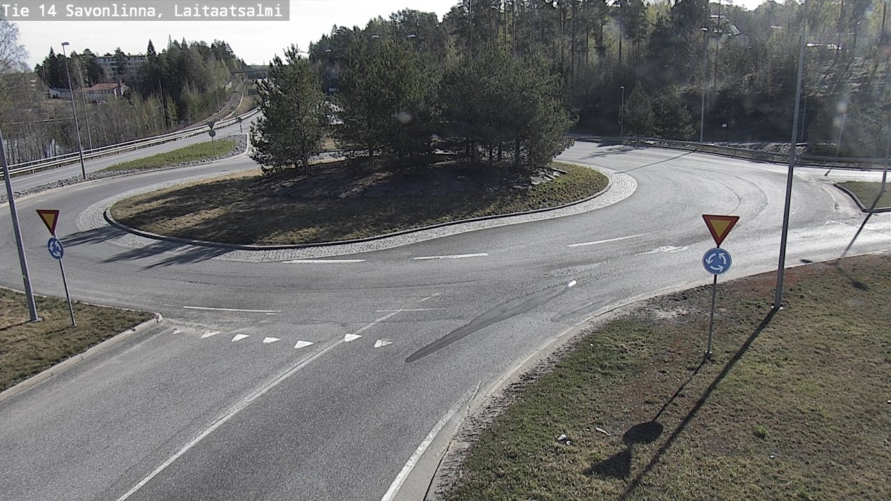 Weather Camera Image Road 14 Savonlinna, Laitaatsalmi, Savonlinna, Etelä-Savo